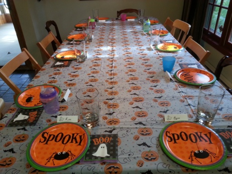Spooky Table Setting